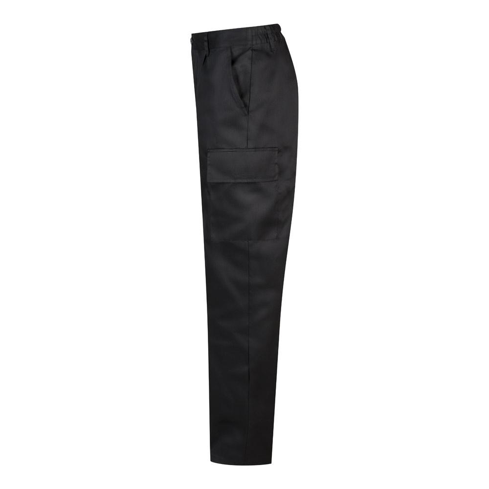 VL AINE. Pantaloni din twill cu buzunare multiple (190g/m²), din bumbac (20%) și poliester (80%) Negru 46