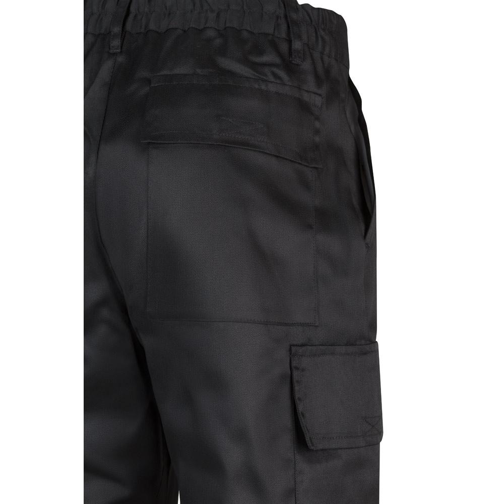VL AINE. Pantaloni din twill cu buzunare multiple (190g/m²), din bumbac (20%) și poliester (80%) Negru 46