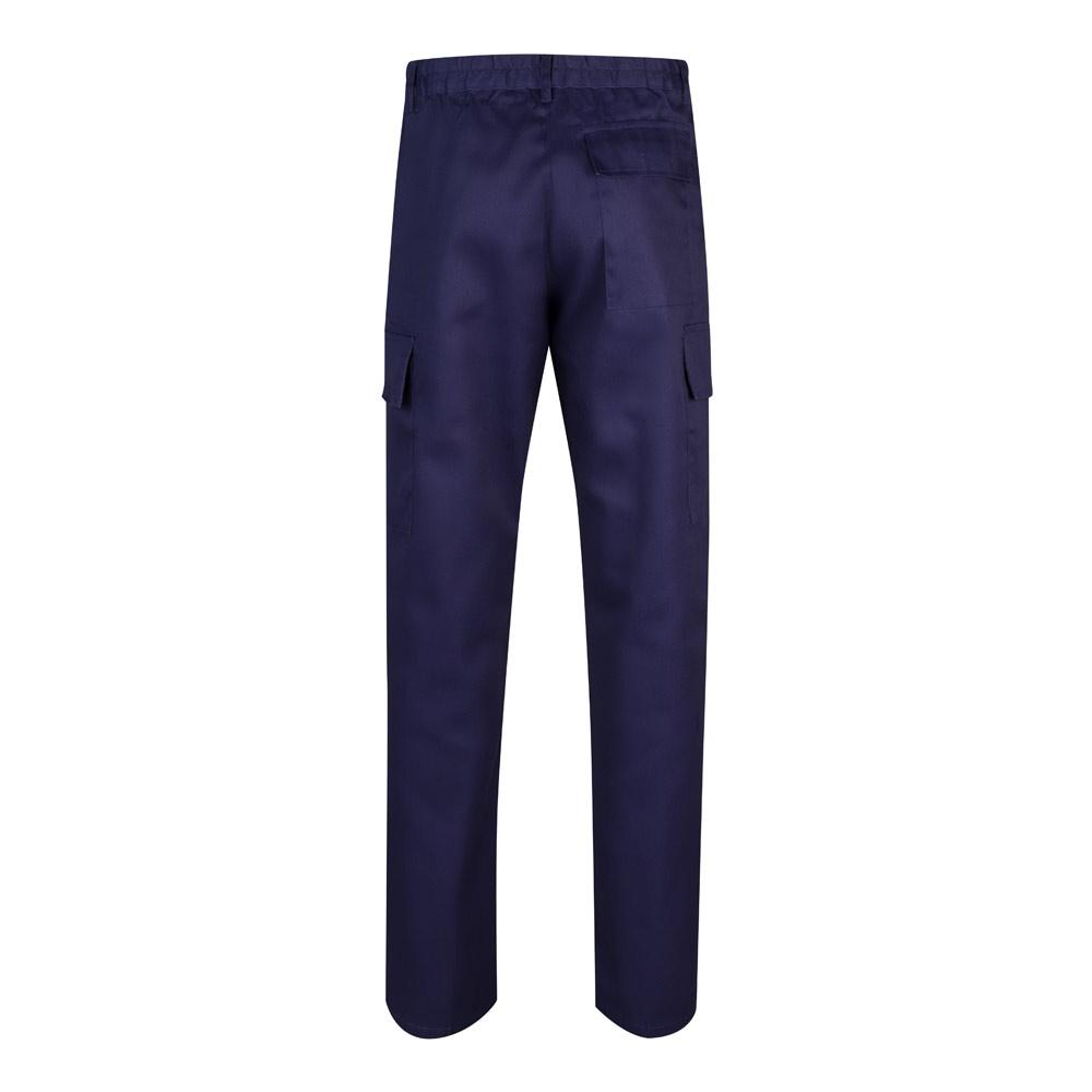 VL AINE. Pantaloni din twill cu buzunare multiple (190g/m²), din bumbac (20%) și poliester (80%) Albastru 56