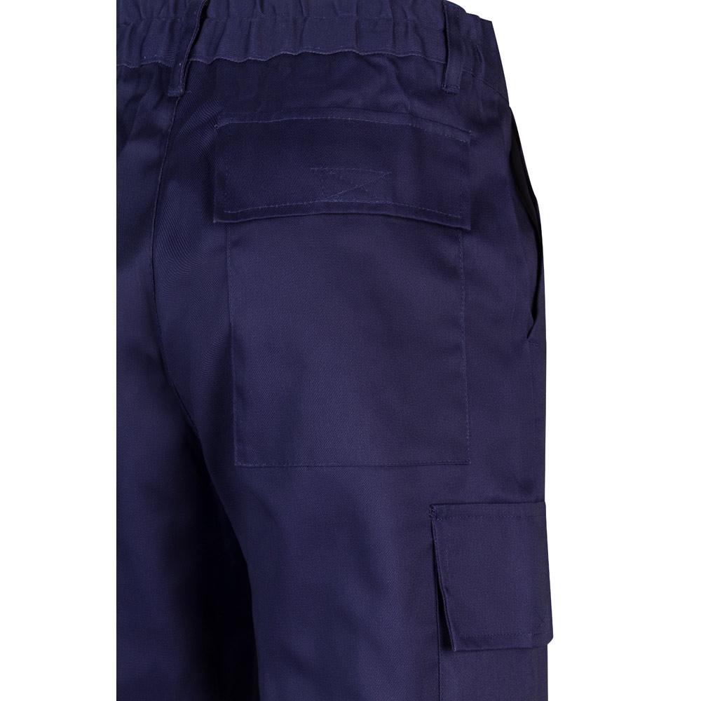 VL AINE. Pantaloni din twill cu buzunare multiple (190g/m²), din bumbac (20%) și poliester (80%) Albastru 56