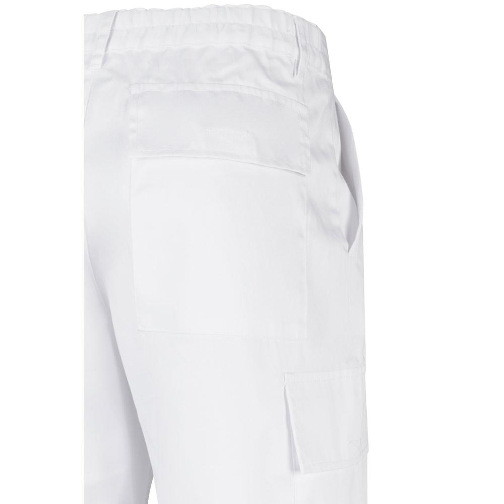 VL AINE. Pantaloni din twill cu buzunare multiple (190g/m²), din bumbac (20%) și poliester (80%) Alb 56