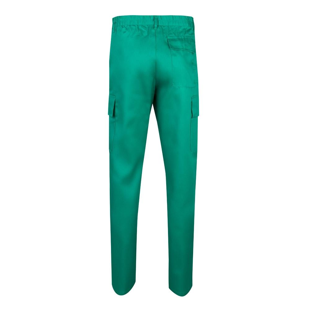 VL AINE. Pantaloni din twill cu buzunare multiple (190g/m²), din bumbac (20%) și poliester (80%) Verde 46