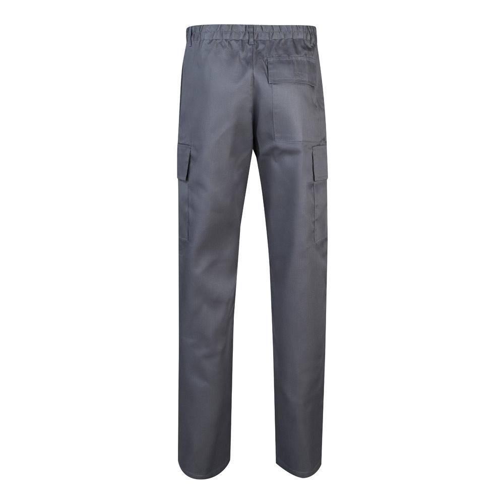 VL AINE. Pantaloni din twill cu buzunare multiple (190g/m²), din bumbac (20%) și poliester (80%) Gri 58