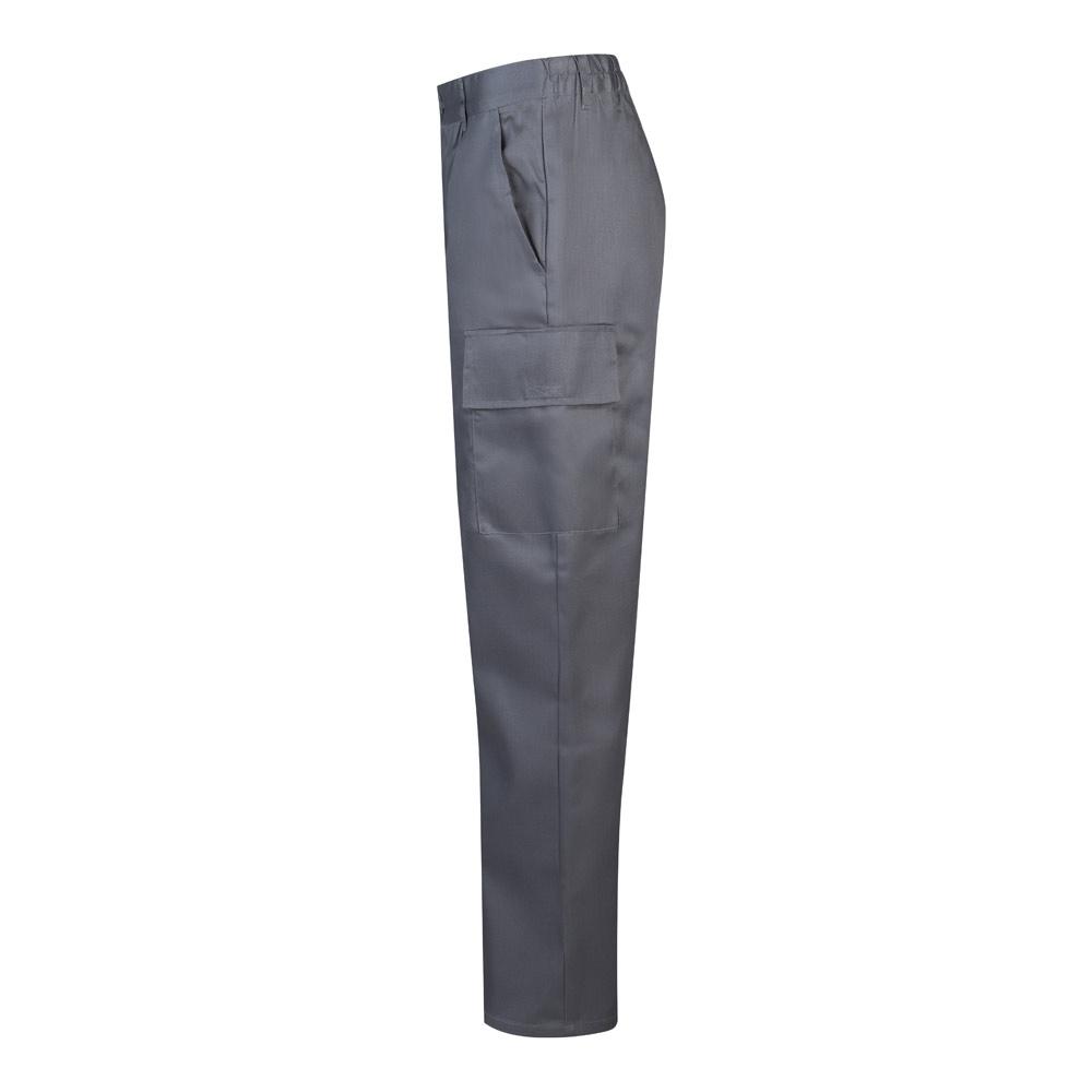 VL AINE. Pantaloni din twill cu buzunare multiple (190g/m²), din bumbac (20%) și poliester (80%) Gri 58