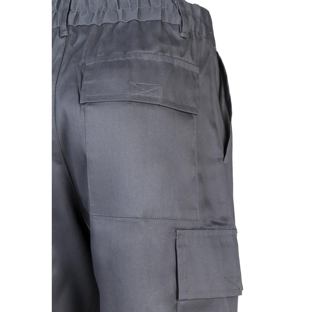 VL AINE. Pantaloni din twill cu buzunare multiple (190g/m²), din bumbac (20%) și poliester (80%) Gri 58