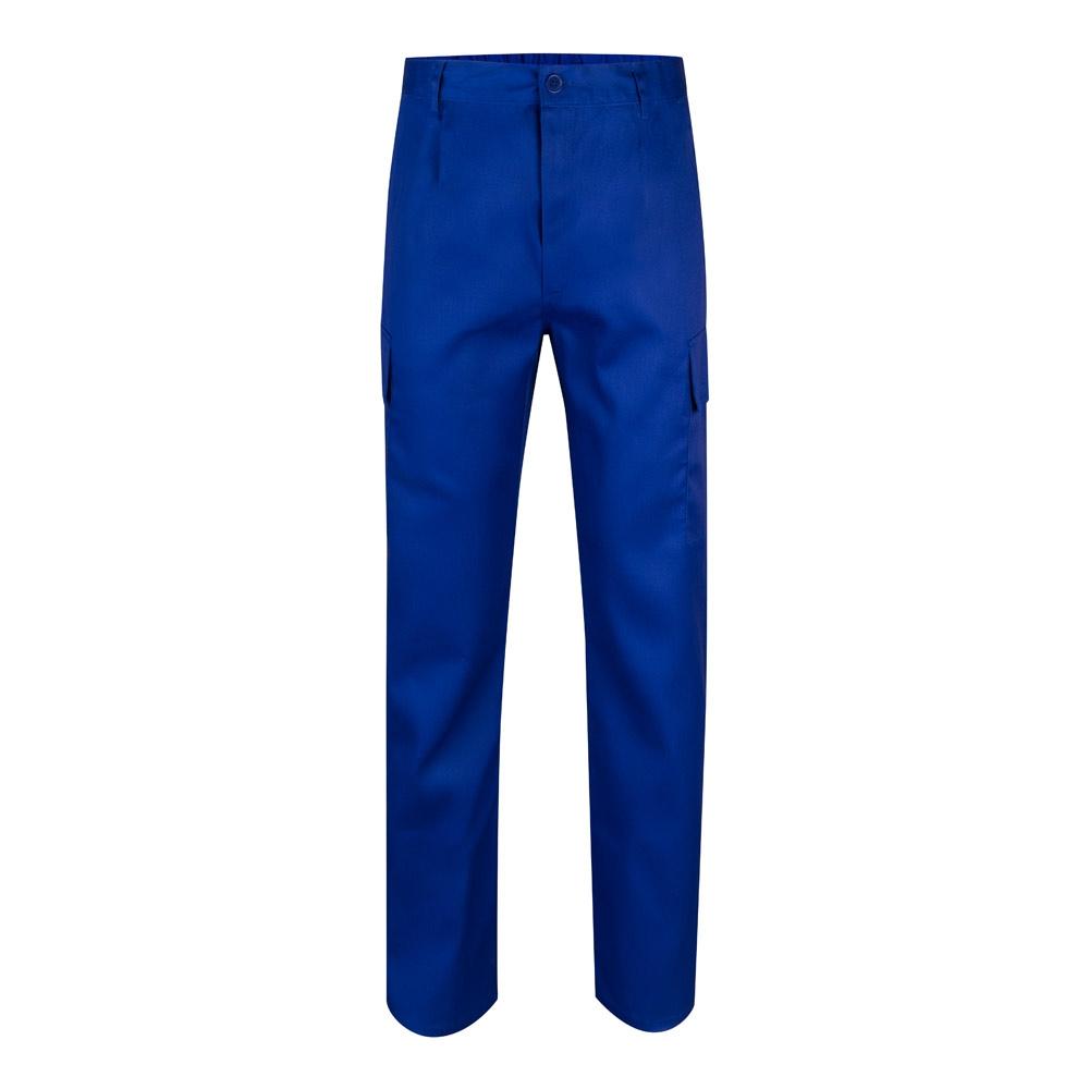 VL AINE. Pantaloni din twill cu buzunare multiple (190g/m²), din bumbac (20%) și poliester (80%) Albastru Royal