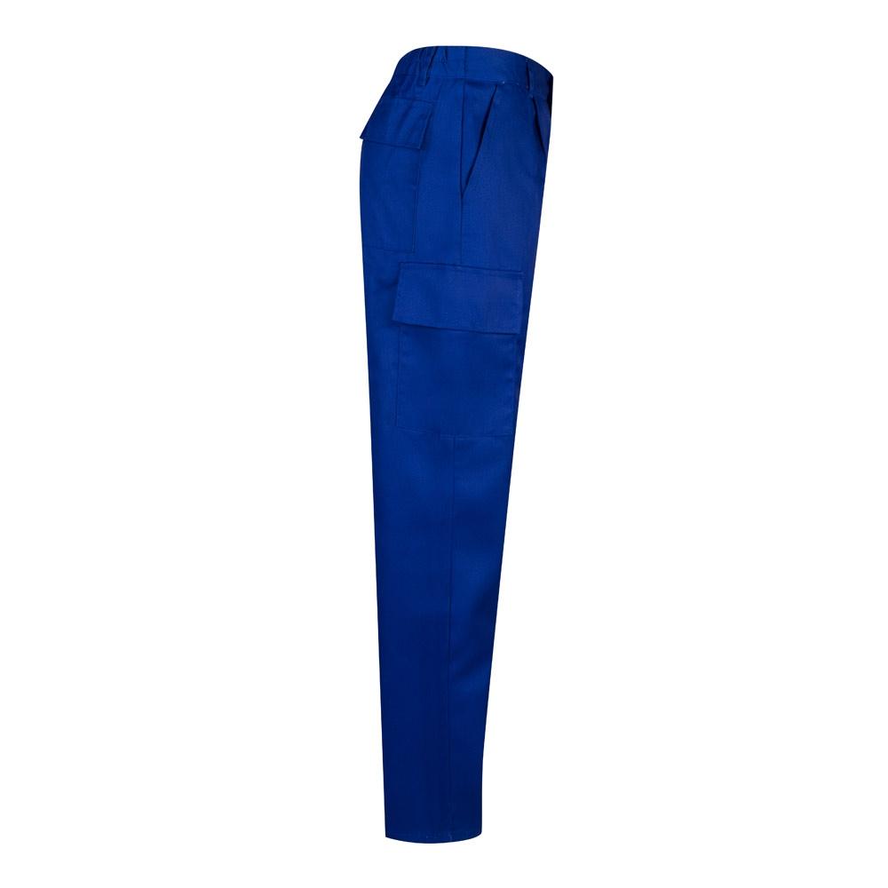 VL AINE. Pantaloni din twill cu buzunare multiple (190g/m²), din bumbac (20%) și poliester (80%) Albastru Royal 56