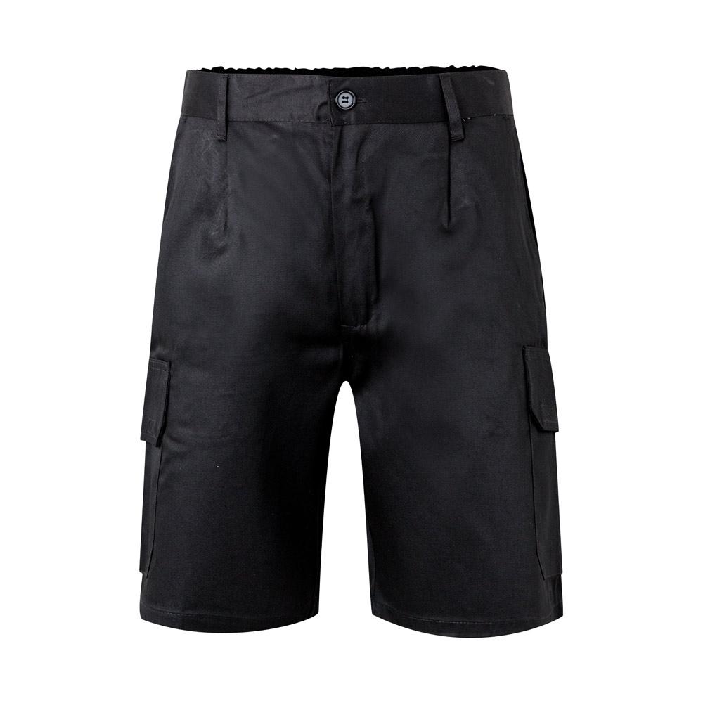 VL CHIONE. Bermude din twill cu buzunare multiple (200 g/m²), din bumbac (35%) și poliester (65%) Negru 58
