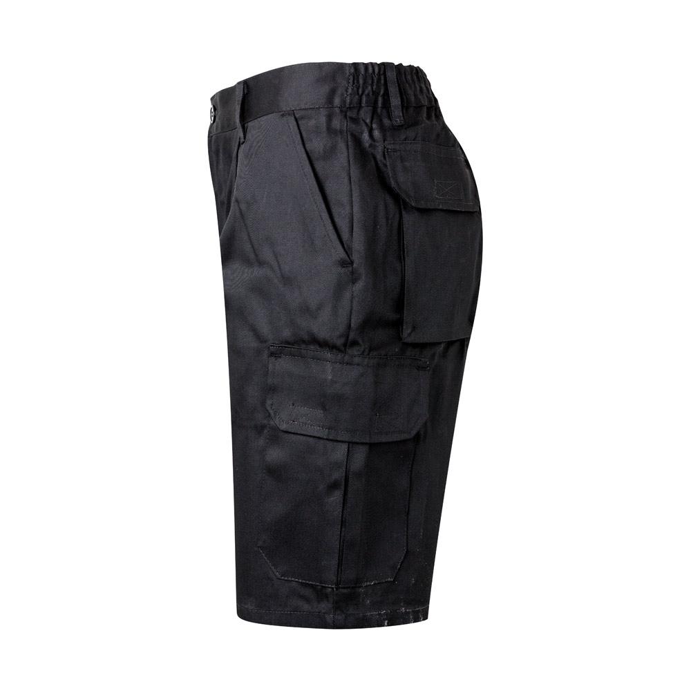VL CHIONE. Bermude din twill cu buzunare multiple (200 g/m²), din bumbac (35%) și poliester (65%) Negru 58