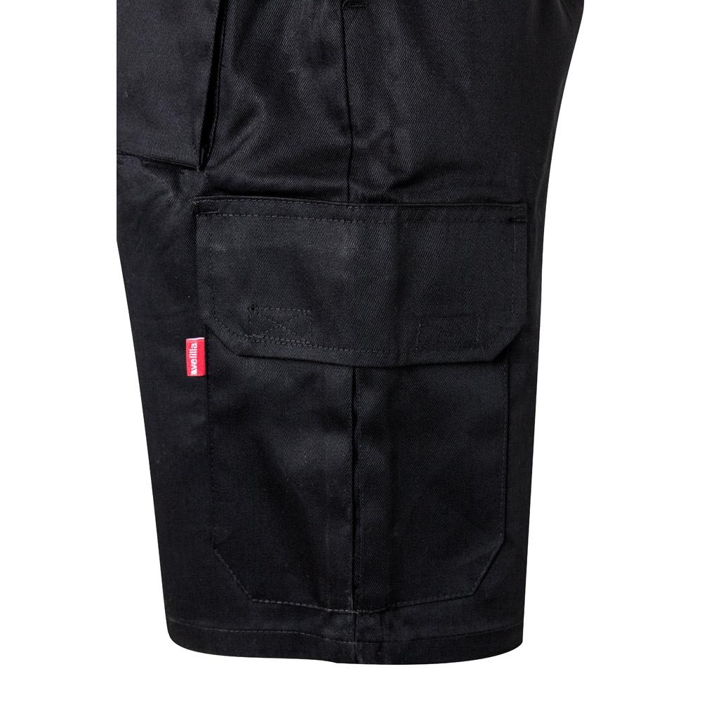 VL CHIONE. Bermude din twill cu buzunare multiple (200 g/m²), din bumbac (35%) și poliester (65%) Negru 58