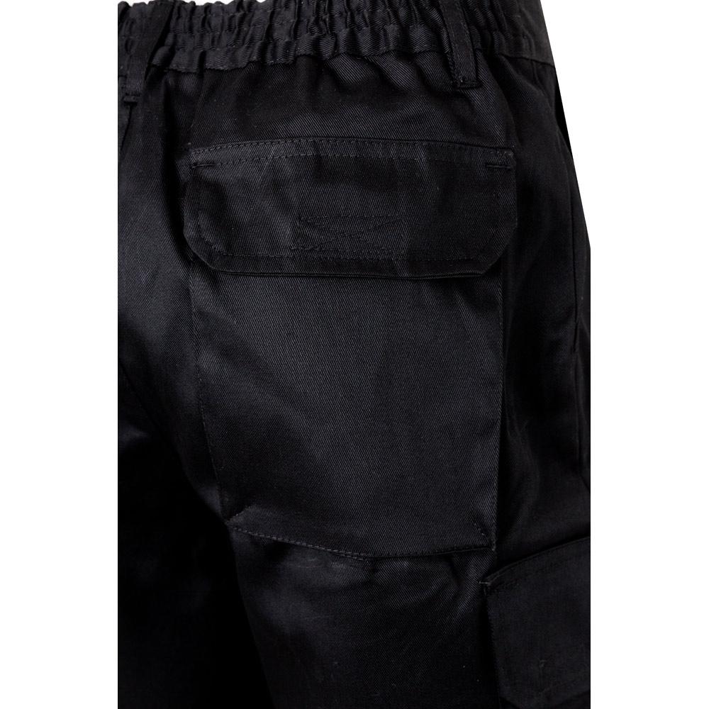 VL CHIONE. Bermude din twill cu buzunare multiple (200 g/m²), din bumbac (35%) și poliester (65%) Negru 58