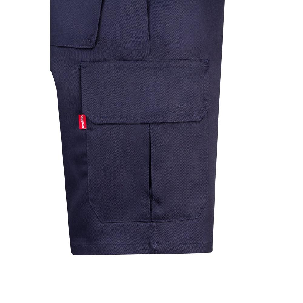 VL CHIONE. Bermude din twill cu buzunare multiple (200 g/m²), din bumbac (35%) și poliester (65%) Albastru 50