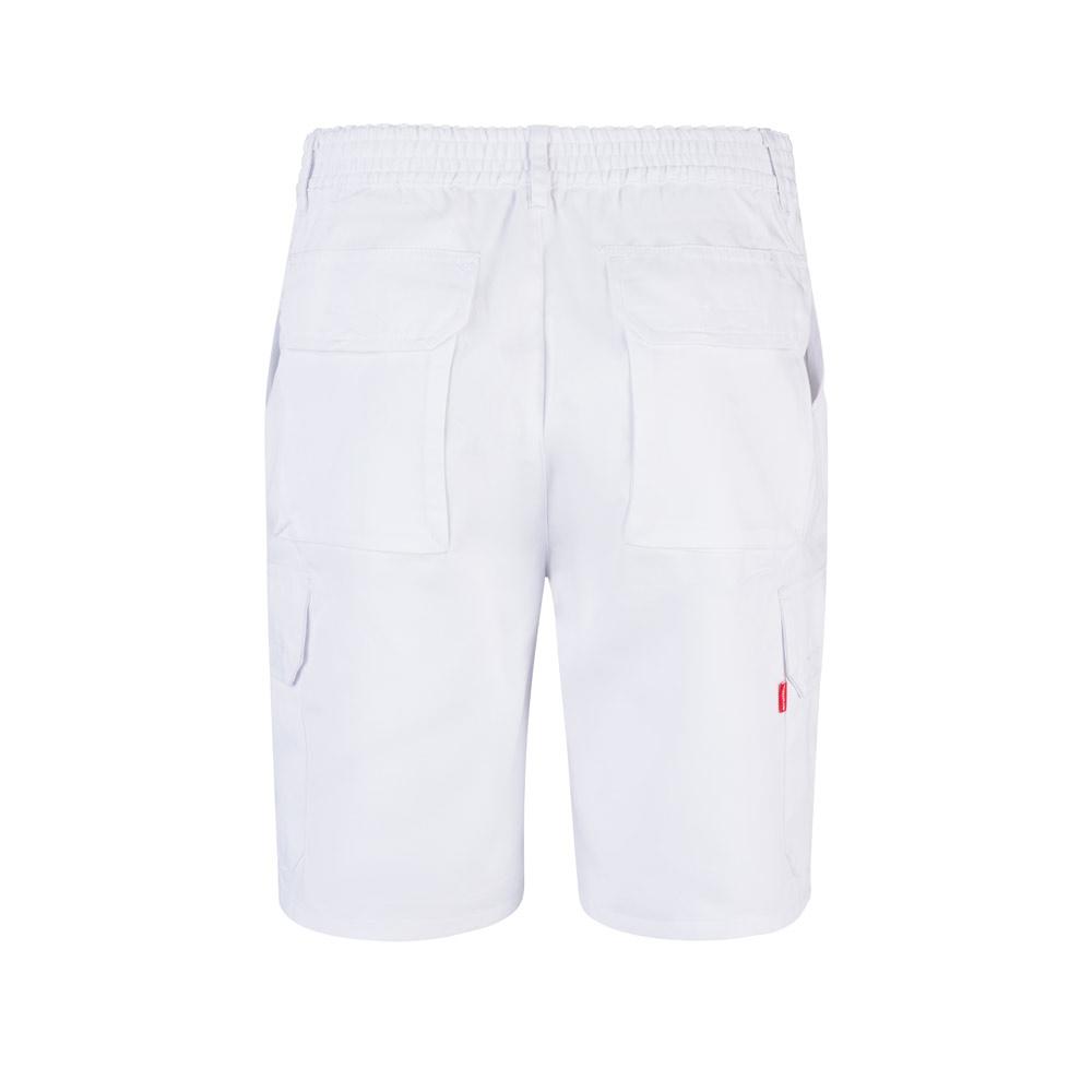 VL CHIONE. Bermude din twill cu buzunare multiple (200 g/m²), din bumbac (35%) și poliester (65%) Alb 50