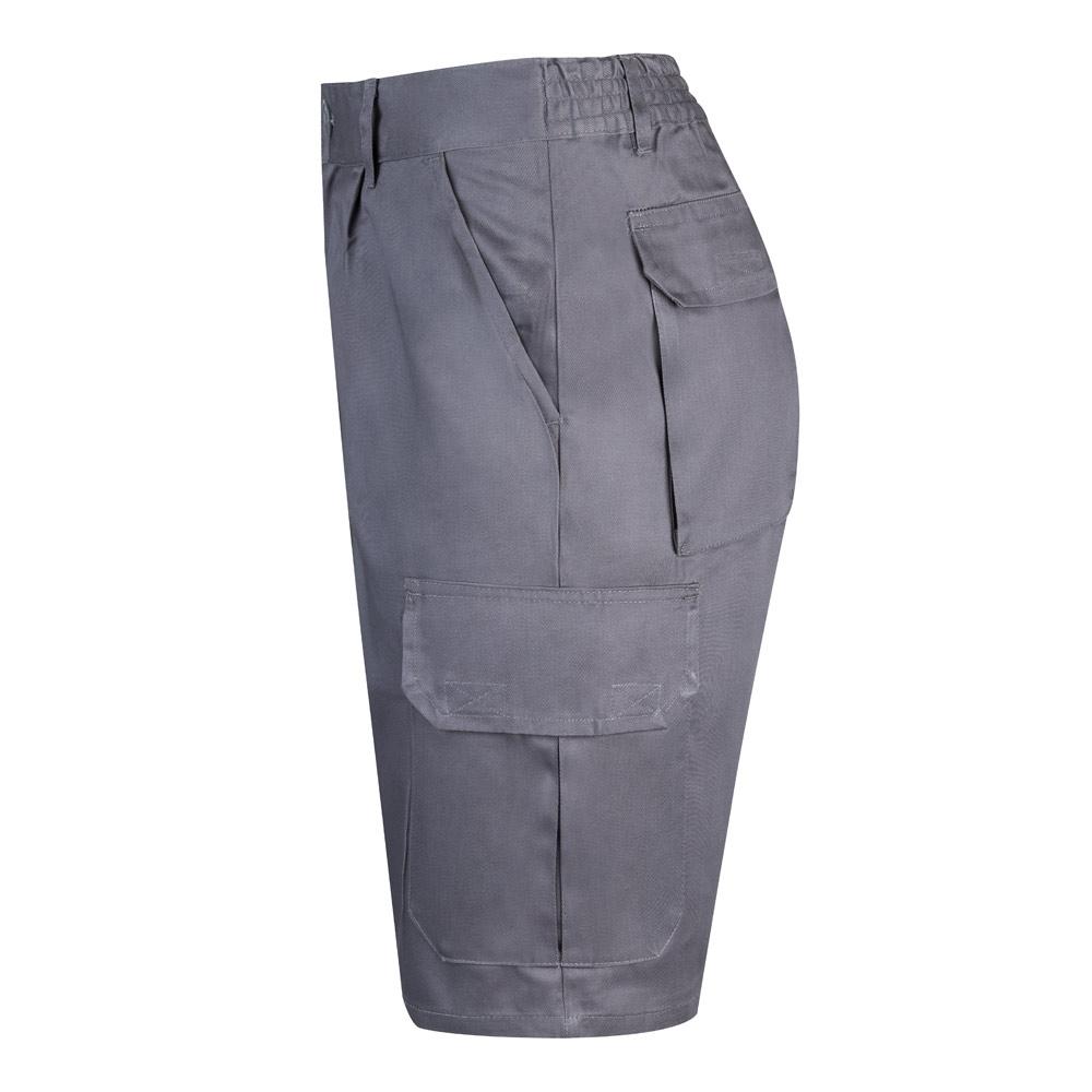 VL CHIONE. Bermude din twill cu buzunare multiple (200 g/m²), din bumbac (35%) și poliester (65%) Gri 50
