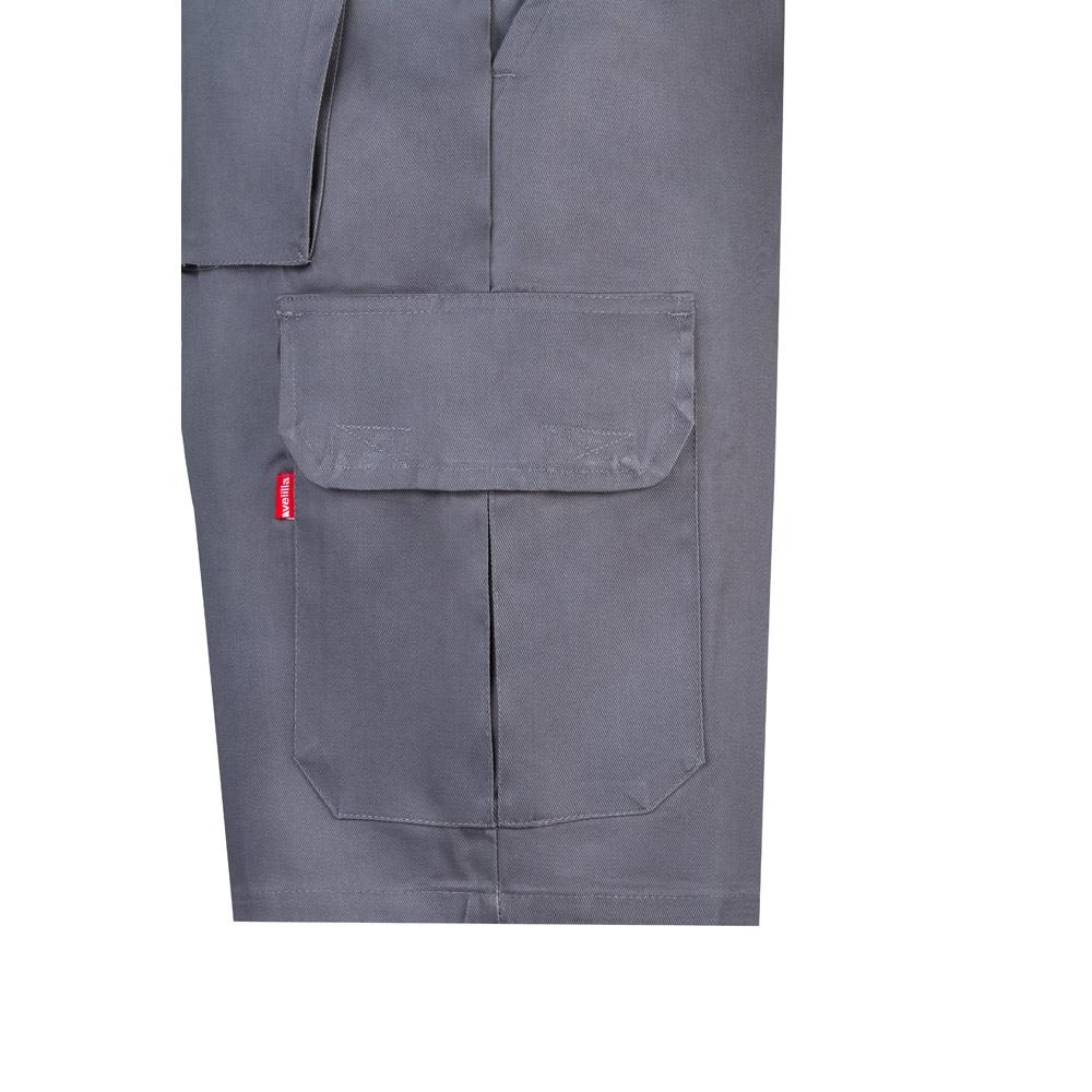 VL CHIONE. Bermude din twill cu buzunare multiple (200 g/m²), din bumbac (35%) și poliester (65%) Gri 50
