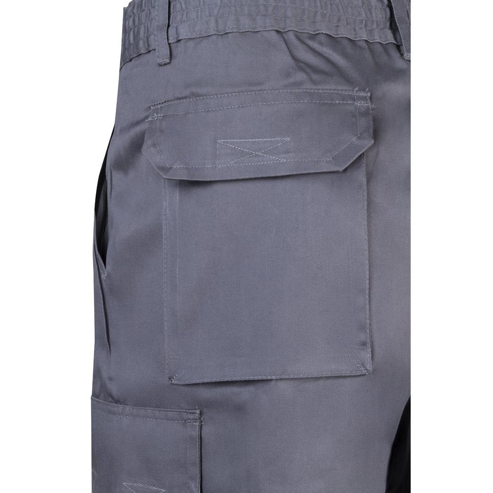 VL CHIONE. Bermude din twill cu buzunare multiple (200 g/m²), din bumbac (35%) și poliester (65%) Gri 50