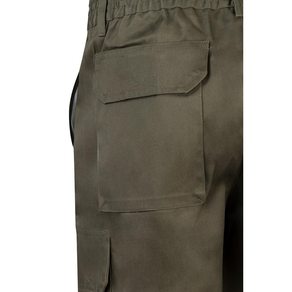 VL CHIONE. Bermude din twill cu buzunare multiple (200 g/m²), din bumbac (35%) și poliester (65%) Verde armată 58