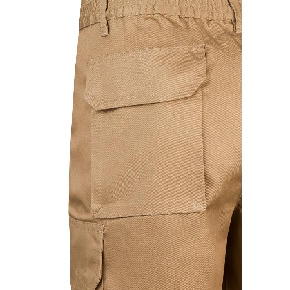 VL CHIONE. Bermude din twill cu buzunare multiple (200 g/m²), din bumbac (35%) și poliester (65%) Natural 44