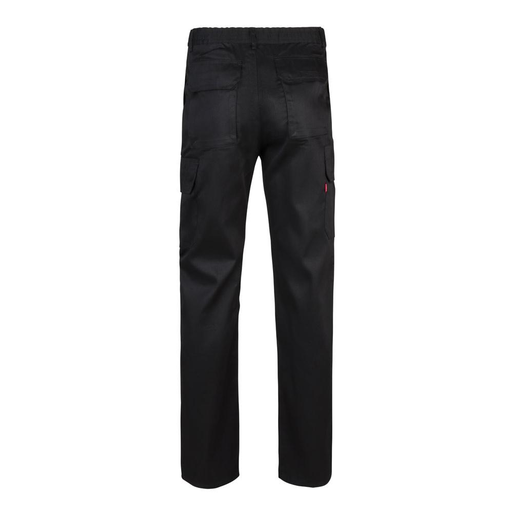 VL MABON. Pantaloni din twill cu mai multe buzunare (200g/m²), din bumbac (35%) și poliester (65%) Negru