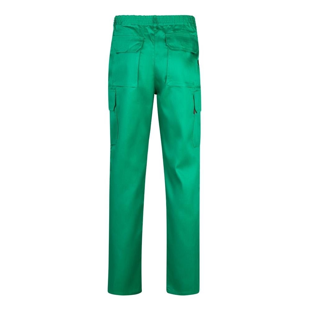 VL MABON. Pantaloni din twill cu mai multe buzunare (200g/m²), din bumbac (35%) și poliester (65%) Verde 54
