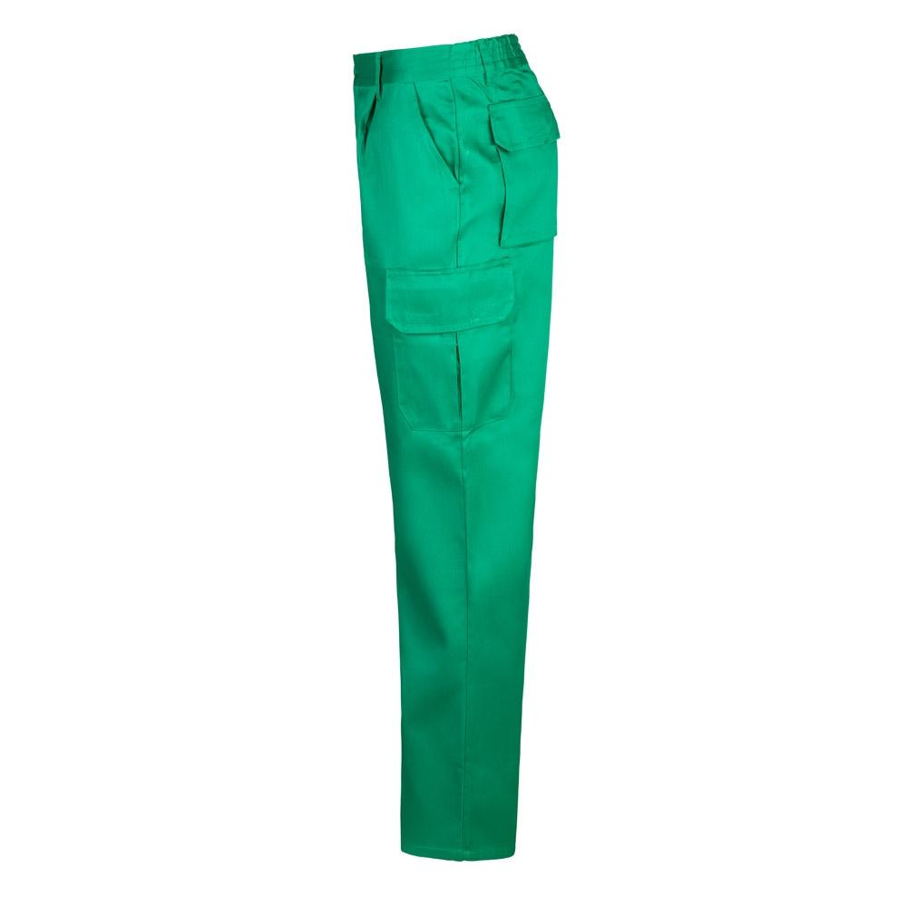 VL MABON. Pantaloni din twill cu mai multe buzunare (200g/m²), din bumbac (35%) și poliester (65%) Verde 54