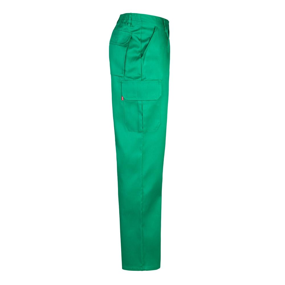 VL MABON. Pantaloni din twill cu mai multe buzunare (200g/m²), din bumbac (35%) și poliester (65%) Verde 54