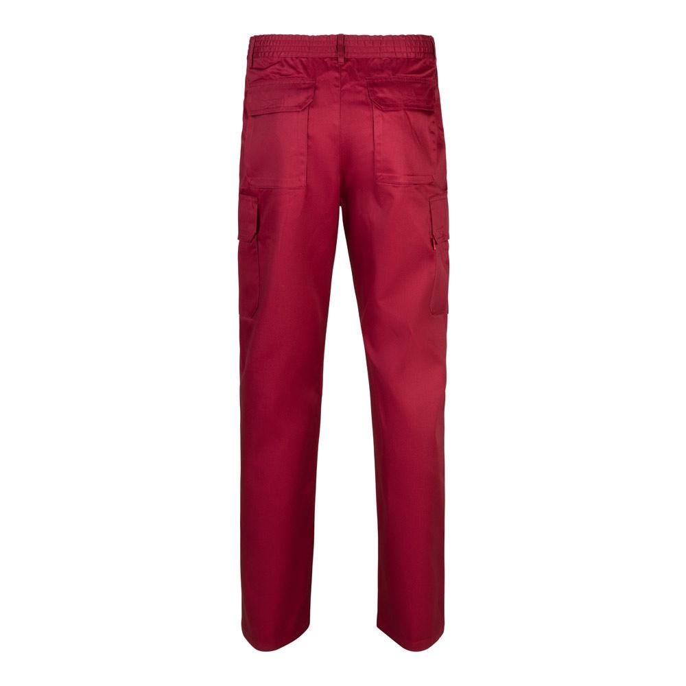 VL MABON. Pantaloni din twill cu mai multe buzunare (200g/m²), din bumbac (35%) și poliester (65%) Burgundia 54