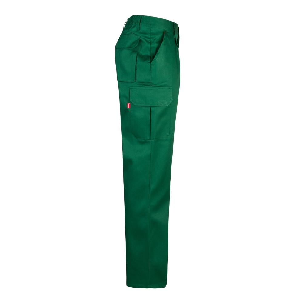 VL MABON. Pantaloni din twill cu mai multe buzunare (200g/m²), din bumbac (35%) și poliester (65%) Verde închis 46