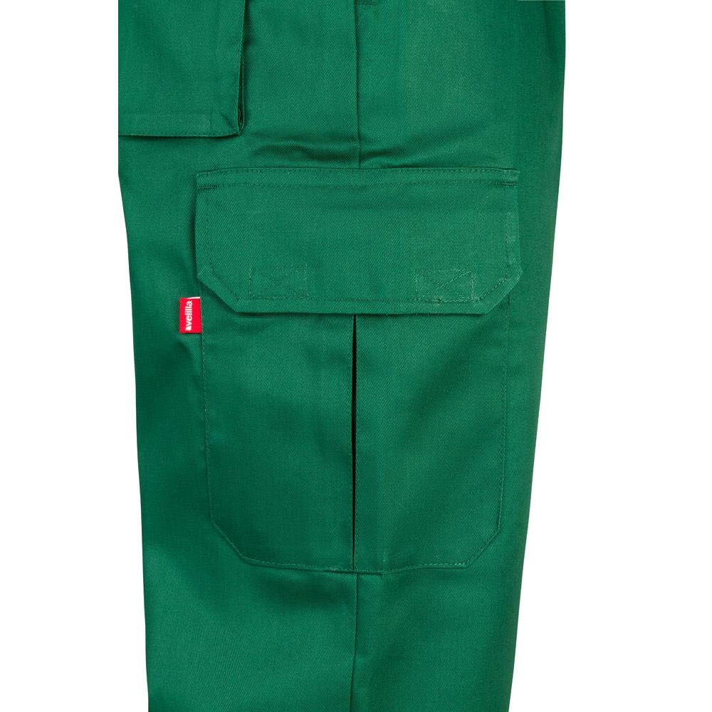 VL MABON. Pantaloni din twill cu mai multe buzunare (200g/m²), din bumbac (35%) și poliester (65%) Verde închis 46