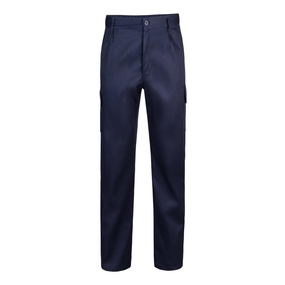 VL MABON. Pantaloni din twill cu mai multe buzunare (200g/m²), din bumbac (35%) și poliester (65%) Albastru marin