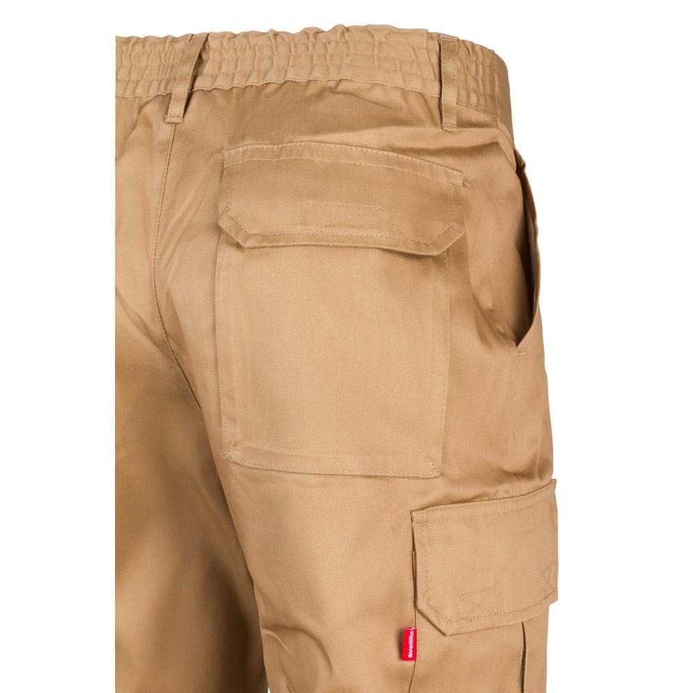 VL MABON. Pantaloni din twill cu mai multe buzunare (200g/m²), din bumbac (35%) și poliester (65%) Natural 44