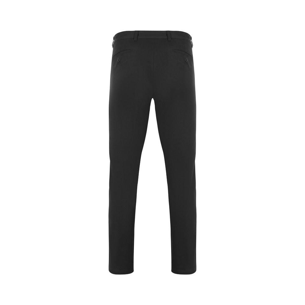 VL VISHNU. Pantaloni chino stretch unisex (260g/m²), din bumbac (98%) și elastan (2%) Negru 34