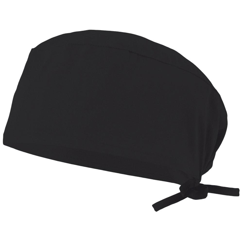 VL ENLIL. Șapcă sanitară din twill (190g/m²), din bumbac (35%) și poliester (65%) Negru