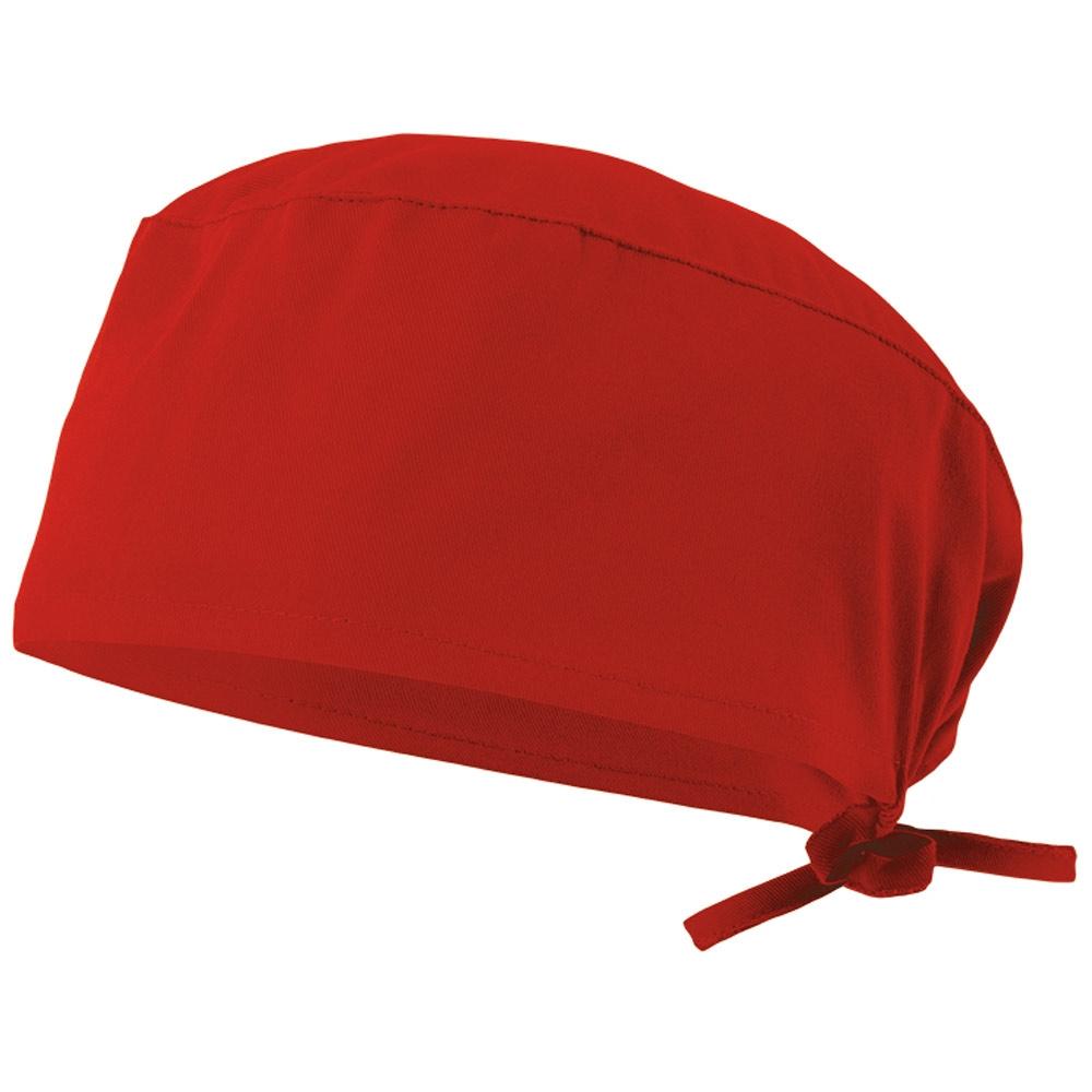 VL ENLIL. Șapcă sanitară din twill (190g/m²), din bumbac (35%) și poliester (65%) Roșu