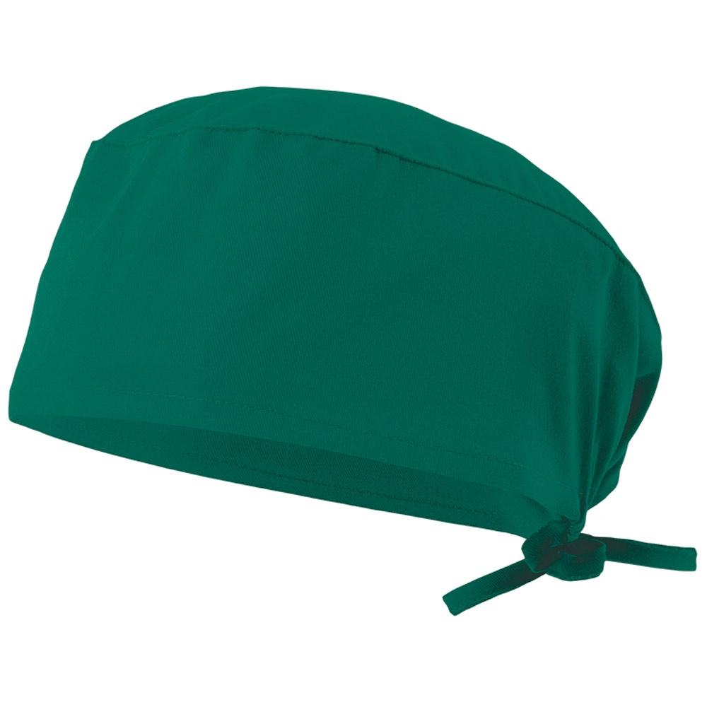 VL ENLIL. Șapcă sanitară din twill (190g/m²), din bumbac (35%) și poliester (65%) Verde