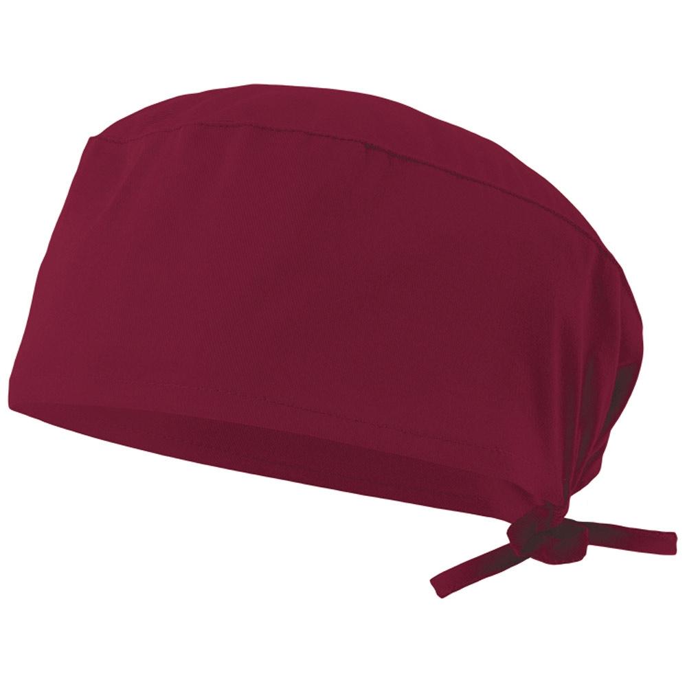 VL ENLIL. Șapcă sanitară din twill (190g/m²), din bumbac (35%) și poliester (65%) Burgundia