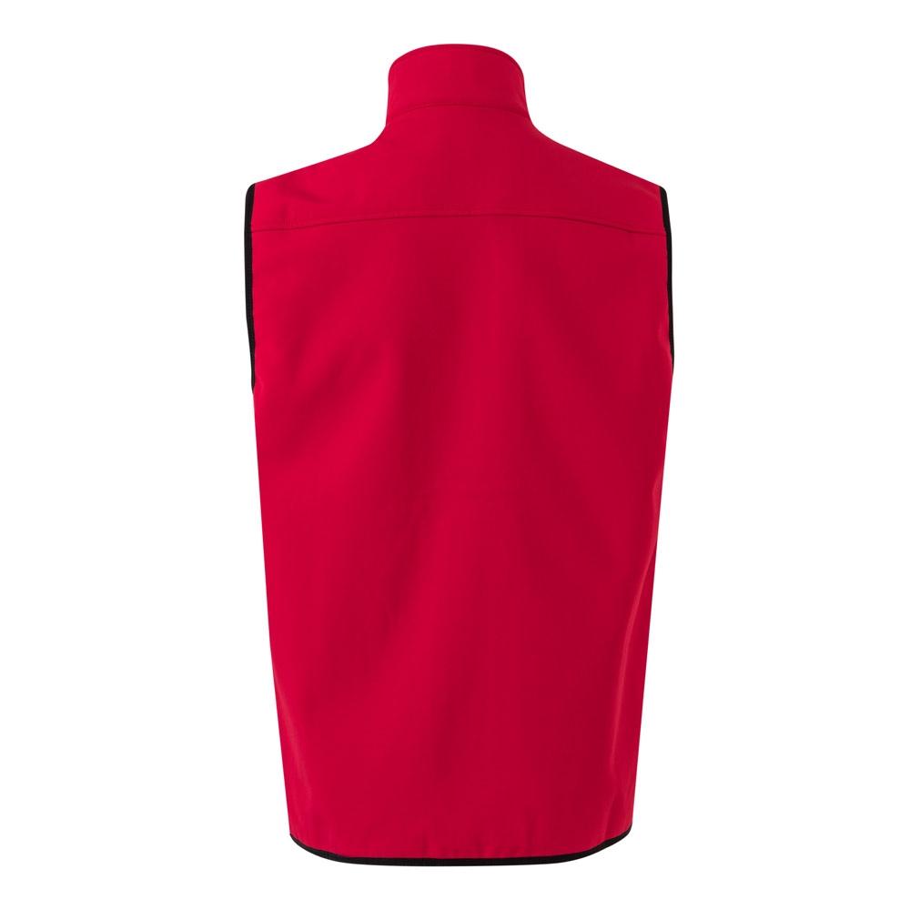 VL VARUNA. Vestă Soft Shell (280g/m²), cu căptușeală polară, din poliester (94%) și elastan (6%) Roșu L