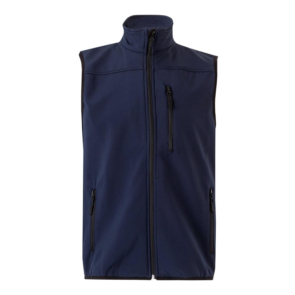 VL VARUNA. Vestă Soft Shell (280g/m²), cu căptușeală polară, din poliester (94%) și elastan (6%) Albastru marin