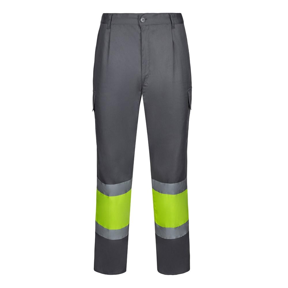 VL ARTEMIS. Pantaloni în două tonuri, din twill (190g/m²), bumbac (20%) și poliester (80%) Gri Galben