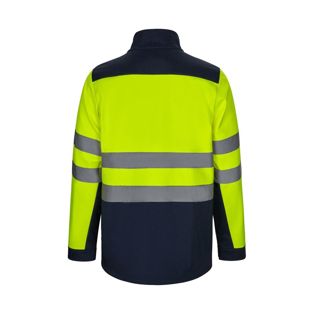 VL HESTIA. Jachetă soft shell bicolor (280g/m²), din poliester (96%) și elastan (4%) Albastru Galben
