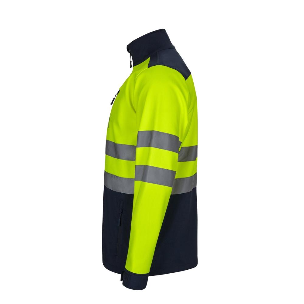 VL HESTIA. Jachetă soft shell bicolor (280g/m²), din poliester (96%) și elastan (4%) Albastru Galben L