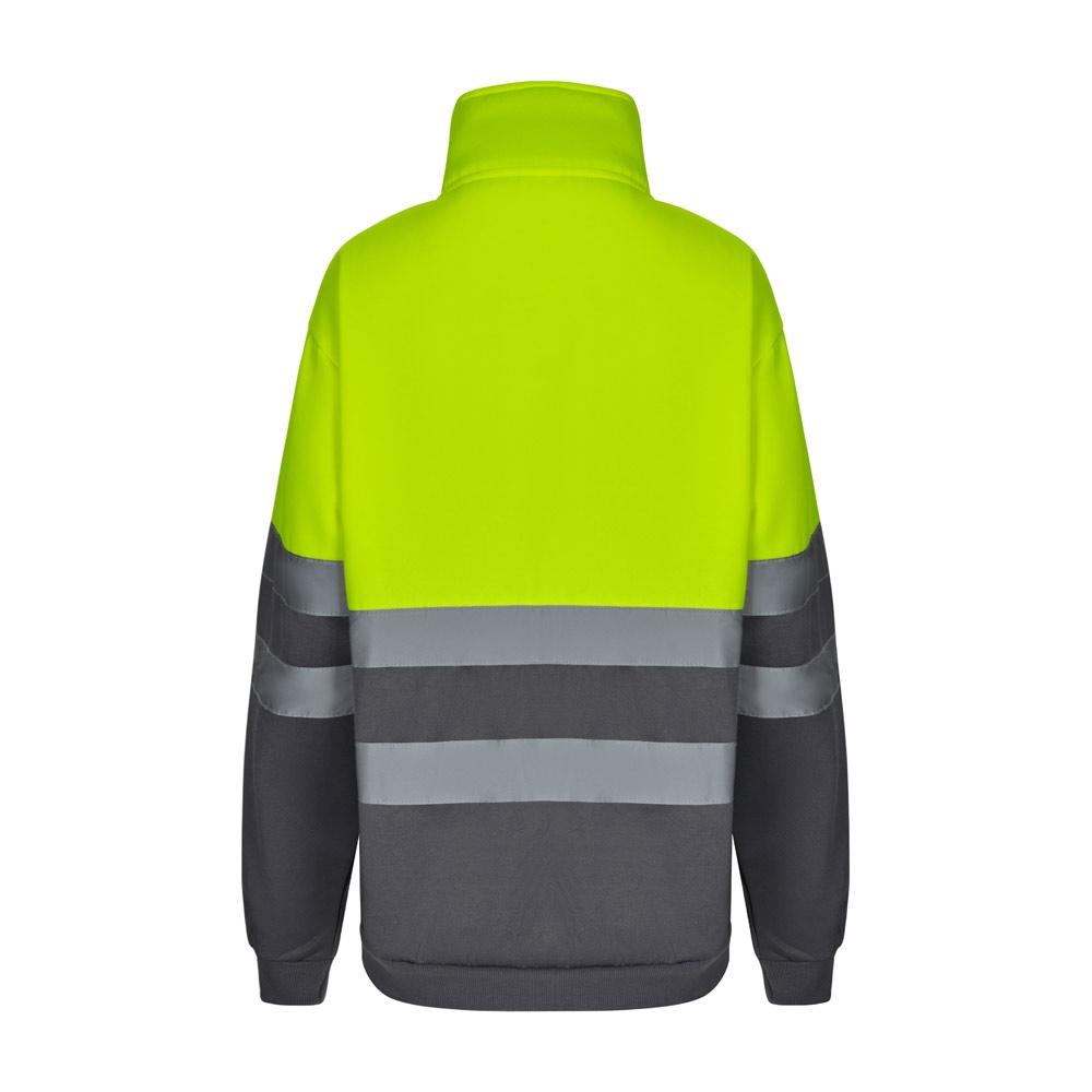 VL THOR LARGE. Hanorac bicolor (300g/m²) din fleece de poliester (100%) Gri Galben