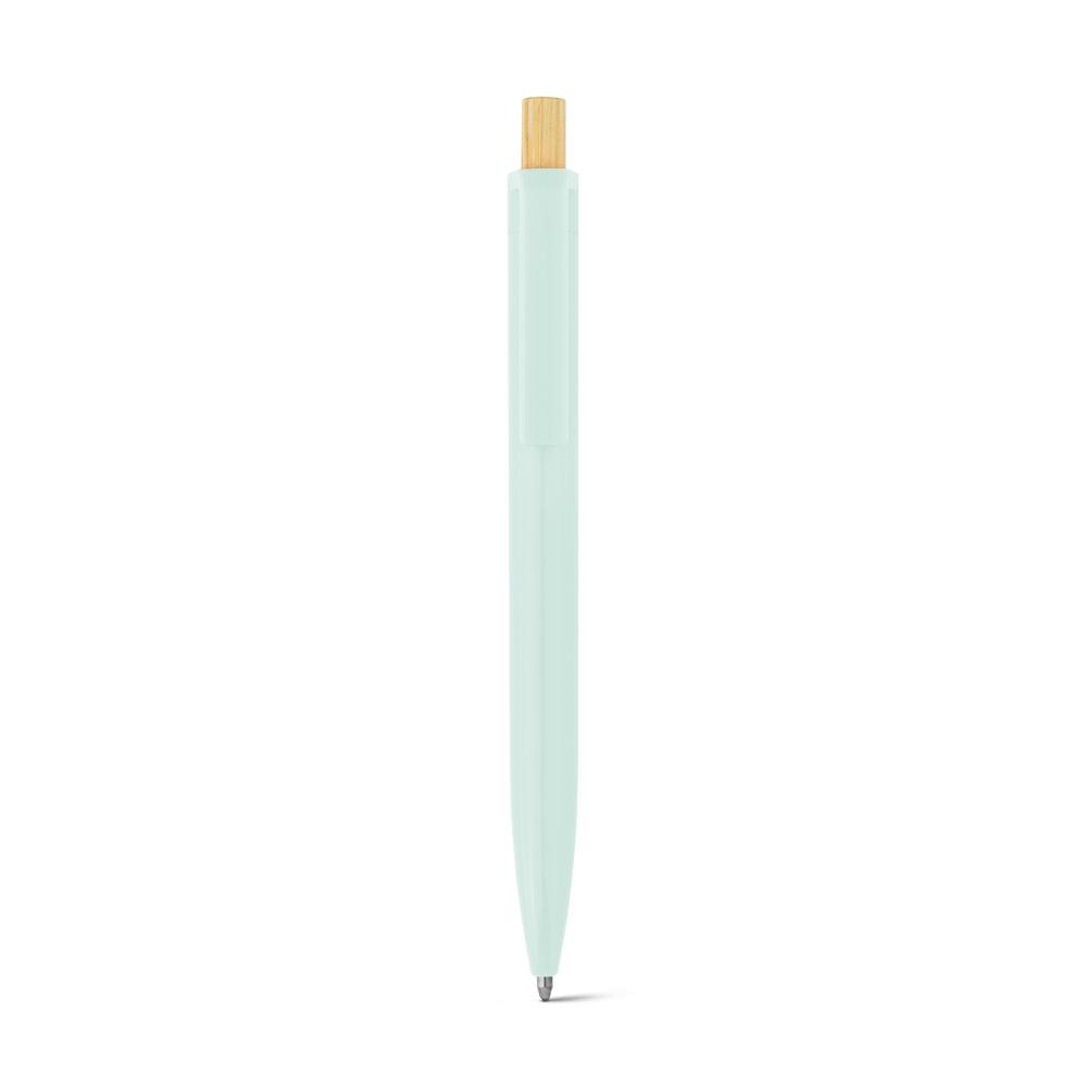 ZARA. Pix din ABS reciclat (100% rABS) cu butonul din bambus Verde pastelat