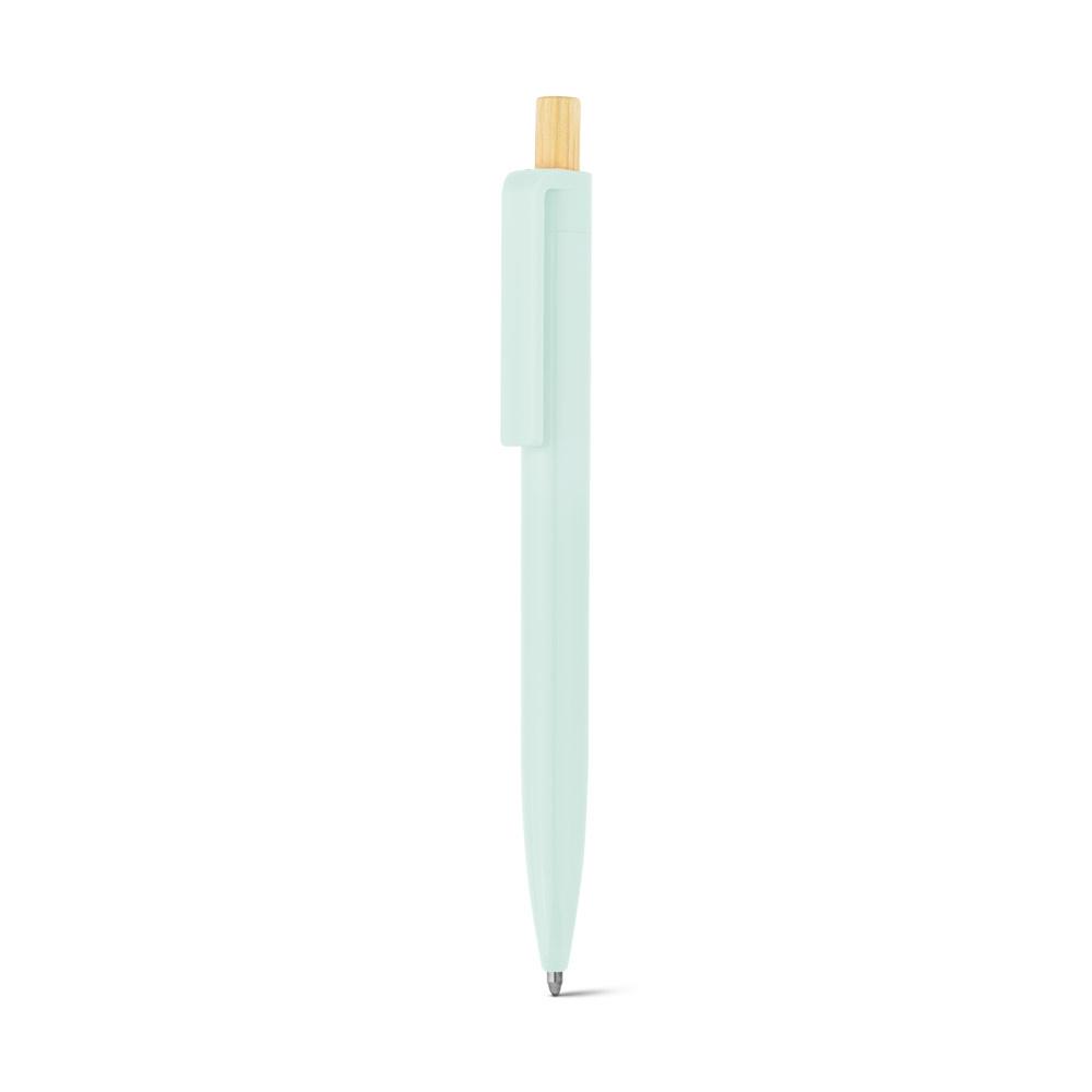 ZARA. Pix din ABS reciclat (100% rABS) cu butonul din bambus Verde pastelat
