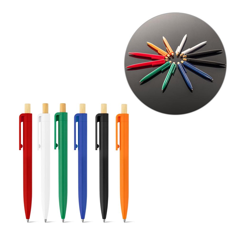 ZARA. Pix din ABS reciclat (100% rABS) cu butonul din bambus Verde