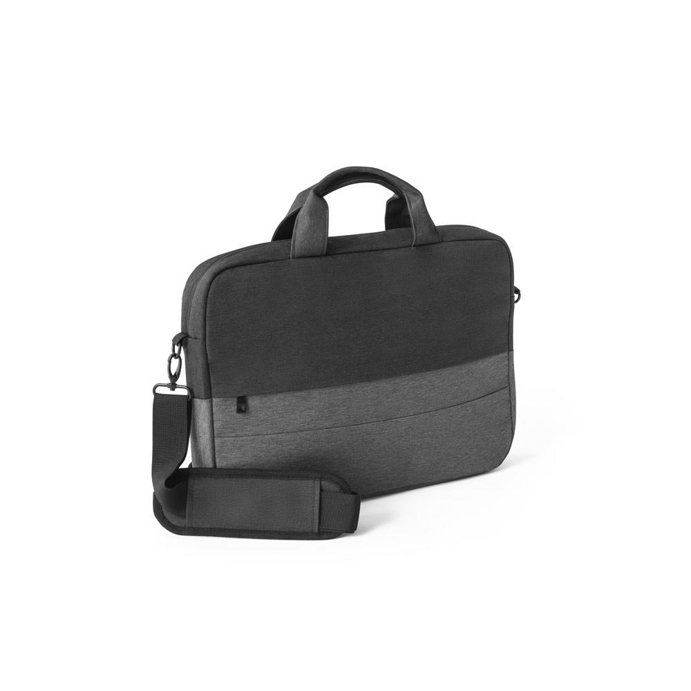 GENOA. Geantă pentru laptop căptușită în 600D poliester reciclat de înaltă densitate 15” Gri