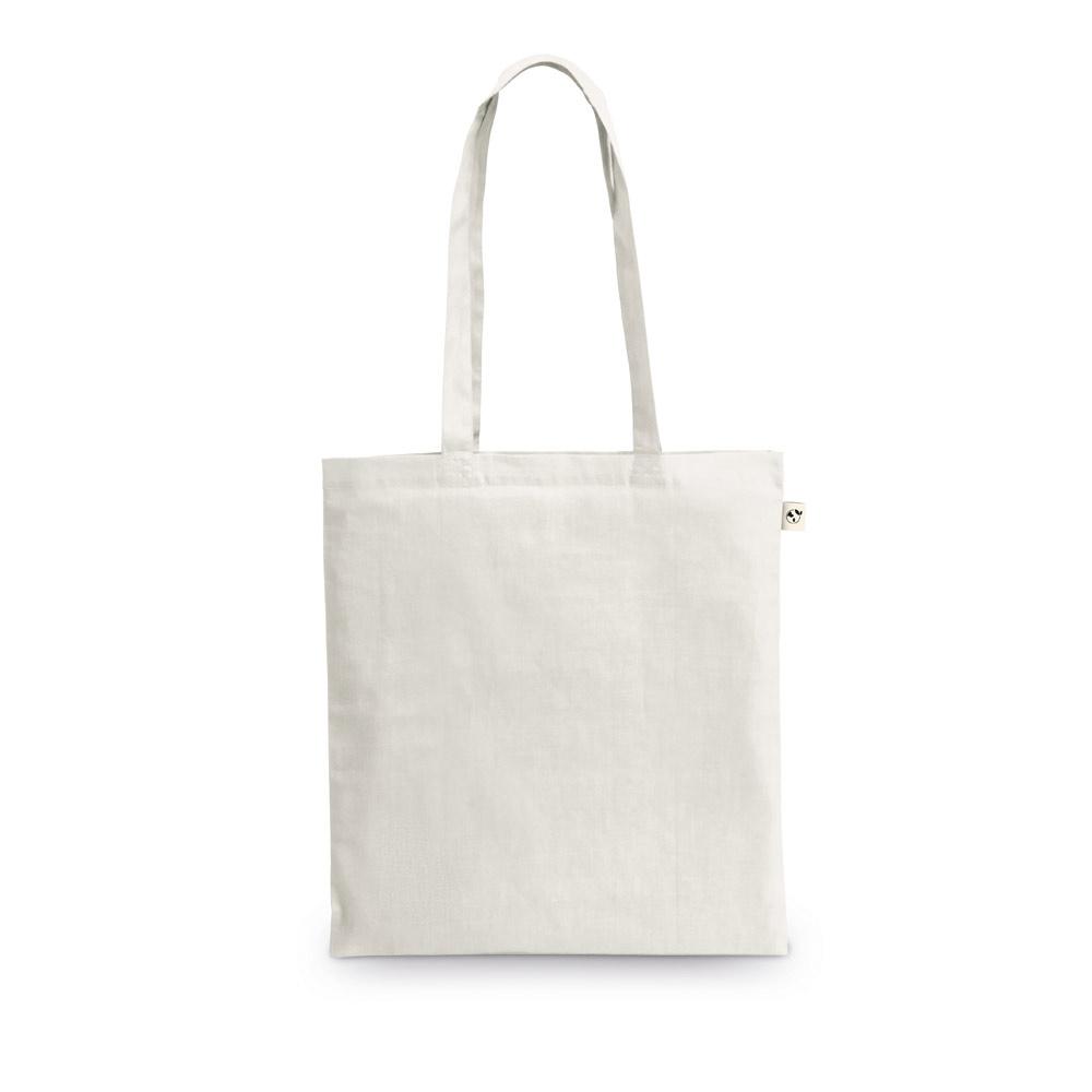 MEXICO. Sacoșă realizată din bumbac reciclat (70%) și poliester (30% rPET) (150 g/m²) Alb