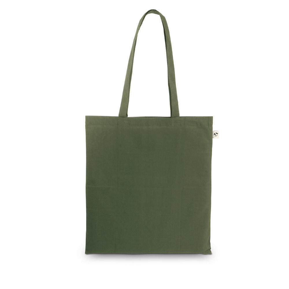MEXICO. Sacoșă realizată din bumbac reciclat (70%) și poliester (30% rPET) (150 g/m²) Verde armată