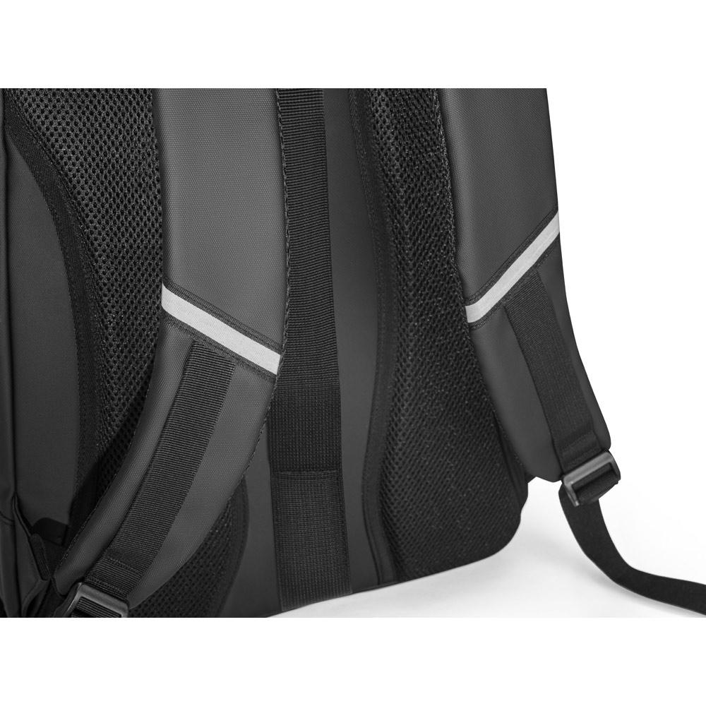 KAMPALA. Rucsac pentru laptop din poliester reciclat 900D, de înaltă densitate, cu protecție impermeabilă și căptușeală din poliester reciclat 210D 17'3