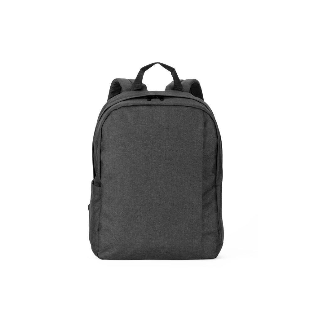 GIJON. Rucsac pentru laptop din poliester reciclat de înaltă densitate 600D și căptușeală din poliester reciclat 210D Gri închis